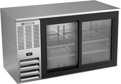 Beverage-Air BB58HC-GS-S 58" Glass Door Back Bar Cooler