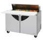 Turbo Air TST-48SD-12-N 48 1/4" 2 Doors 12 Pan Sandwich / Salad Prep Table