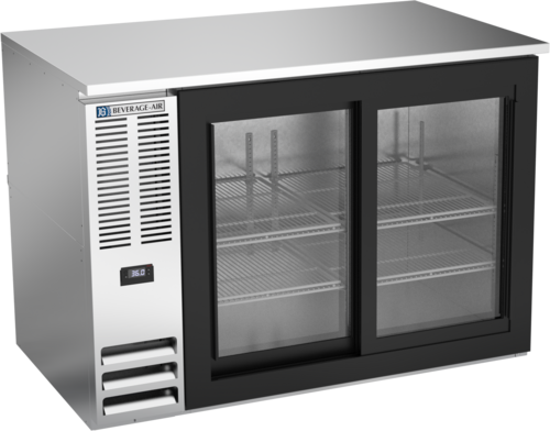 Beverage-Air BB48HC-GS-S 48" Glass Door Back Bar Cooler