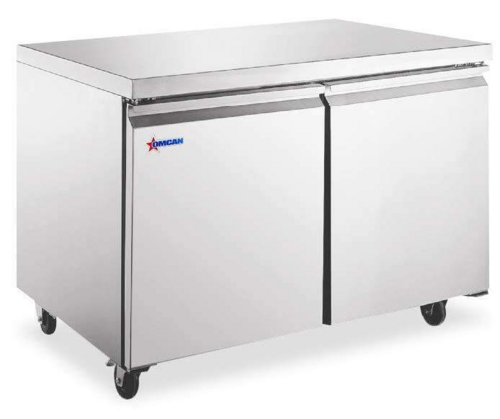 Omcan 50102 36 1/4" Solid Door Undercounter Refrigerator