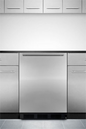 Summit FF7BKBISSHH 23 5/8" Solid Door Undercounter Refrigerator