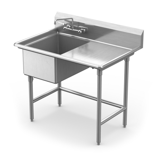 Winholt WS1T2424RD24 50 1/2" Compartment Sink