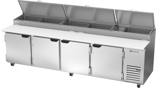 Beverage-Air DP119HC 119" 4 Doors Pizza Prep Table
