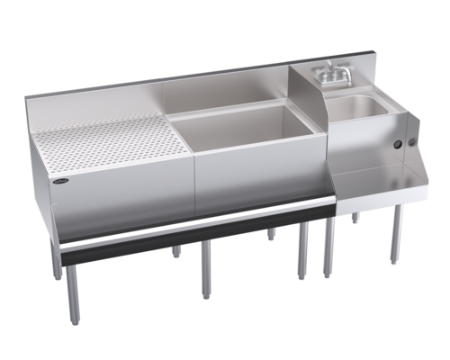 Krowne KR24-W66A-10 66" Underbar Ice Bin / Cocktail Station