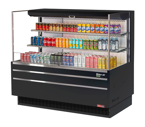 Turbo Air TOM-60L-UF-W(B)-3S-N 58 3/4" Open Air Merchandiser
