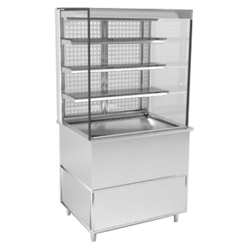RPI VIAS2-34-R-SQ-SC-INS 31 1/2" Refrigerated Display Case