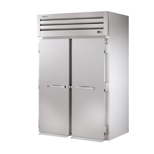 True STR2RRI89-2S-HC 68" 2 Section Solid Door Roll-In Refrigerator