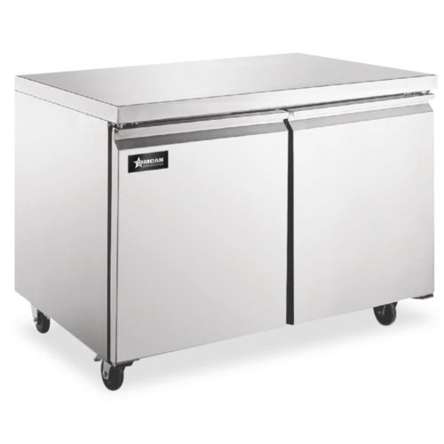 Omcan 50103 36 1/4" Solid Door Undercounter Freezer