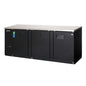 Everest EBB90-24 89 1/4" Solid Door Back Bar Cooler