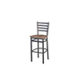 BFM Seating 2160BKPR-SB 17 1/4" Barstool