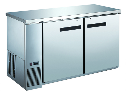 Entree EBB58-27SX 58 7/8" Solid Door Back Bar Cooler