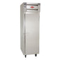 Utility Refrigerator PT-R-25-SS-1G-1S-N-X 25" Solid & Glass Door Pass-Thru Refrigerator