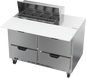 Beverage-Air SPED48HC-08C-4 48" 4 Drawer 9 Pan Sandwich / Salad Prep Table