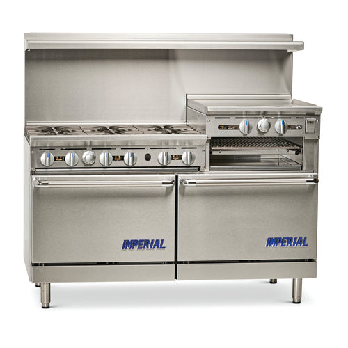 Imperial IR-6-RG24-XB 60" 6 Burner Gas Restaurant Range