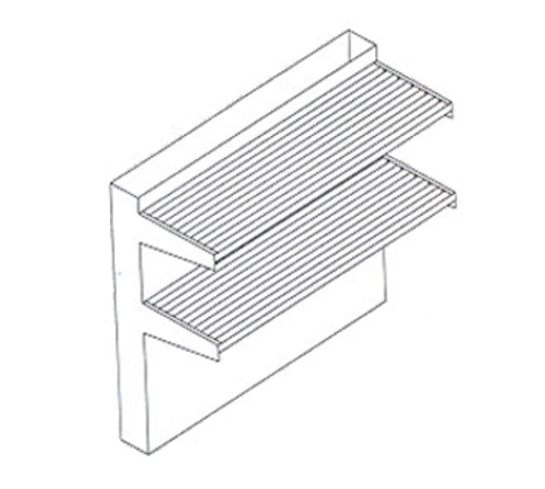 Jade Range DTS-60 60" Backguard Flue Riser