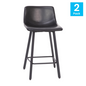 Flash Furniture CH-212069-24-BK-GG 17 1/2" Barstool