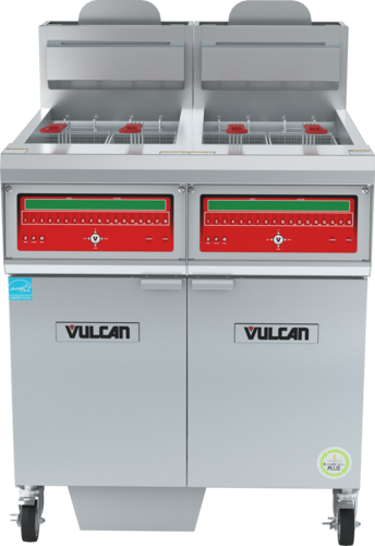 Vulcan 2VHG50CF 31 1/4" (2) 50 lb Gas Fryer Battery
