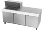 Beverage-Air SPE72HC-12M 72" 3 Doors 12 Pan Mega Top Sandwich / Salad Prep Table