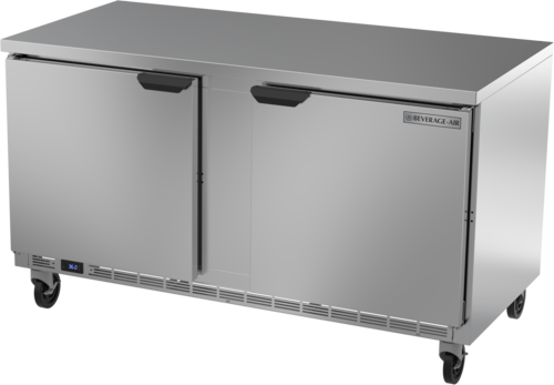 Beverage-Air WTR60AHC-FLT 60" 2 Doors Worktop Refrigerator