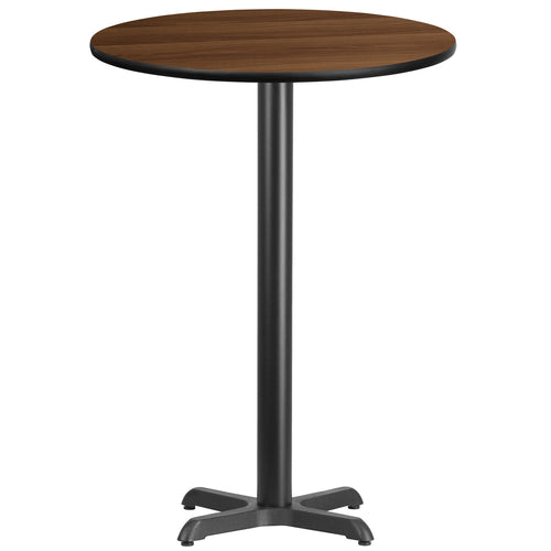 Flash Furniture XU-RD-30-WALTB-T2222B-GG Dining Table