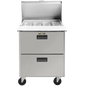 Traulsen CLPT-2712-DW 27 7/8" 2 Drawer 12 Pan Mega Top Sandwich / Salad Prep Table