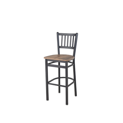 BFM Seating 2090BKPR-SB 17 1/4" Barstool