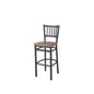 BFM Seating 2090BKPR-SB 17 1/4" Barstool