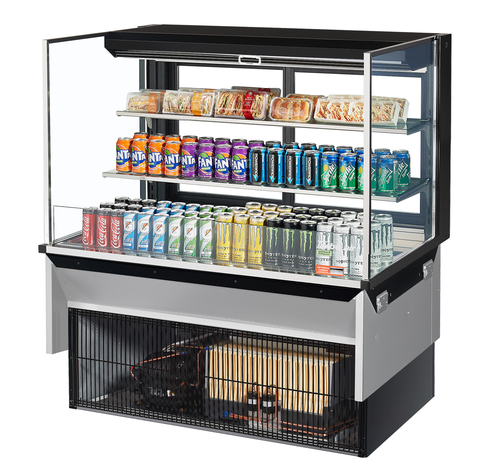 Turbo Air TOM-48L-UFD-W(B)-3SI-N 47 7/8" Refrigerated Display Case