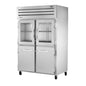 True STR2R-2HG/2HS-HC 52 5/8" 2 Section Solid & Glass Door Reach-In Refrigerator