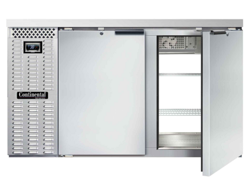 Continental Refrigerator BB59NSSPT 59" Solid Door Back Bar Cooler