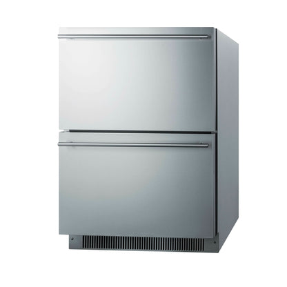 Summit ADRD24 23 3/8" Solid Door Undercounter Refrigerator