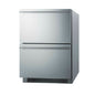 Summit ADRD24 23 3/8" Solid Door Undercounter Refrigerator