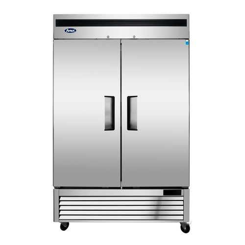 Atosa MBF8503GR 54 3/8" 2 Section Solid Door Reach-In Freezer