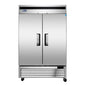 Atosa MBF8503GR 54 3/8" 2 Section Solid Door Reach-In Freezer