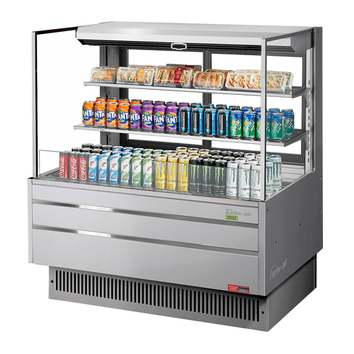 Turbo Air TOM-48L-UFD-S-3S-N 46 3/4" Open Air Merchandiser