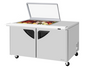 Turbo Air TST-60SD-18M-N-GL(-LW) 60 1/4" 2 Doors 18 Pan Mega Top Sandwich / Salad Prep Table