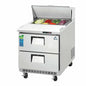 Everest EPBNR1-D2 27 3/4" 2 Drawer 9 Pan Sandwich / Salad Prep Table