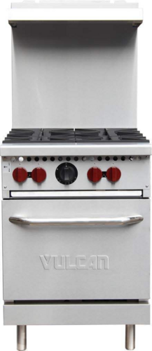 Vulcan SX24-4B-QS-PLATINUM 24" 4 Burner Gas Restaurant Range