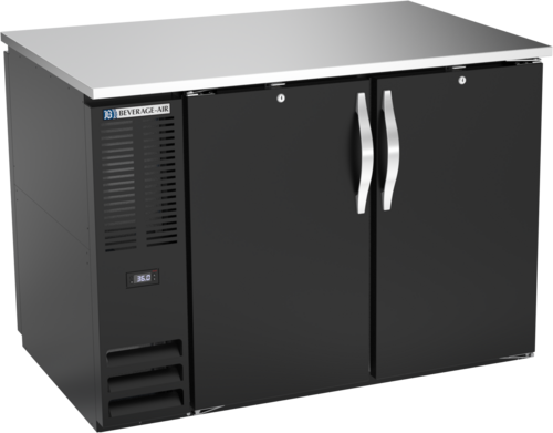 Beverage-Air BB48HC-PT-B 48" Solid Door Back Bar Cooler