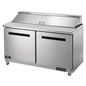 Arctic Air AST60R 61 1/4" 2 Doors 16 Pan Sandwich / Salad Prep Table