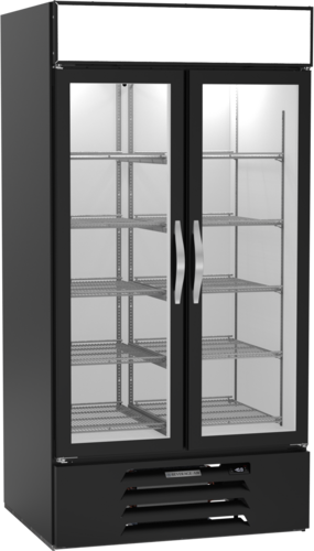Beverage-Air MMF35HC-1-B 39 1/2" 2 Section Freezer Merchandiser