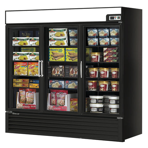 Turbo Air TGF-72FAB-N 81 7/8" 3 Section Freezer Merchandiser