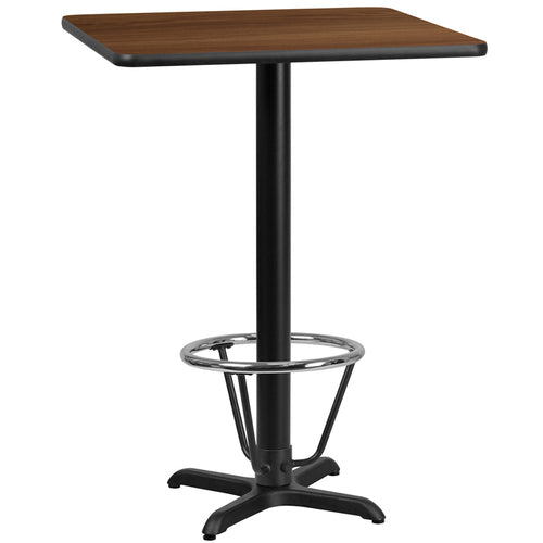 Flash Furniture XU-WALTB-2424-T2222B-3CFR-GG Dining Table