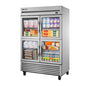 True T-49G-4-HC~FGD01 54 1/8" 2 Section Glass Door Reach-In Refrigerator