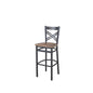 BFM Seating 2130BKPR-SB 17 1/4" Barstool