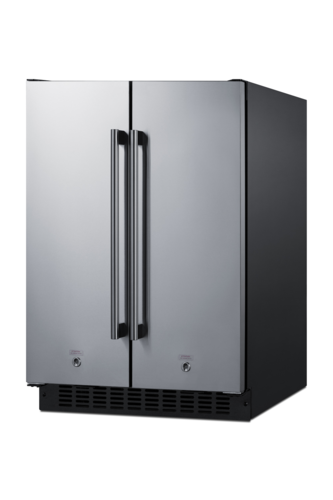 Summit FFRF24SS 23 3/8" Solid Door Reach-In Refrigerator Freezer