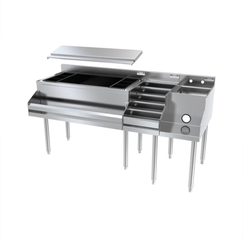 NBR N24-3LD66 66" Underbar Ice Bin / Cocktail Station
