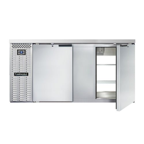 Continental Refrigerator BB69SNSSPT 69" Solid Door Back Bar Cooler