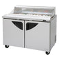 Turbo Air TST-48SD-N-CL 2 Doors 12 Pan Sandwich / Salad Prep Table