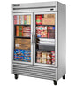 True TS-49FG-FLX-HC~FGD01 54 1/8" 2 Section Reach-In Refrigerator Freezer